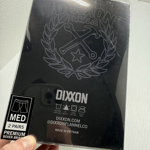 Dixxon Boxer Briefs Men's 2 Pack Medium Black Gray Underwear Premium Stretch NWT - Picture 3 of 4